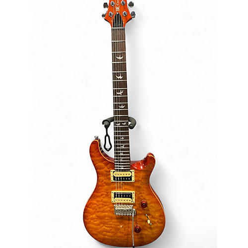 Used PRS SE Custom 24 Orange Burst Solid Body Electric Guitar Orange Burst