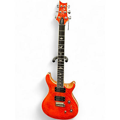 Used PRS SE Custom 24 Orange Solid Body Electric Guitar