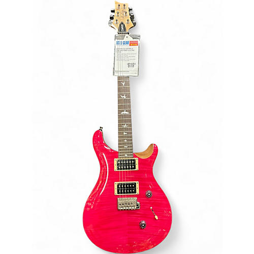 Used PRS SE Custom 24 PINK Solid Body Electric Guitar PINK