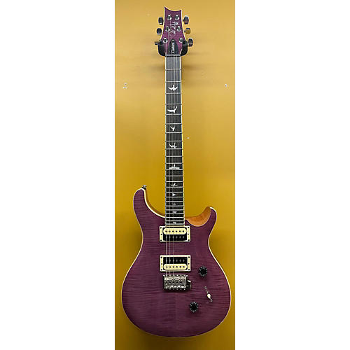 PRS Used PRS SE Custom 24 PUR Solid Body Electric Guitar Trans Purple