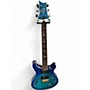 Used PRS SE Custom 24 Piezo LAKE BLUE Hollow Body Electric Guitar LAKE BLUE