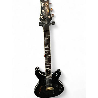 Used PRS SE Custom 24 Piezo Limited Edition Trans Black Hollow Body Electric Guitar