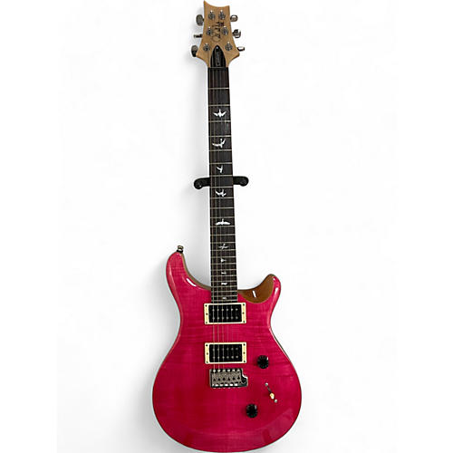 Used PRS SE Custom 24 Pink Solid Body Electric Guitar Pink