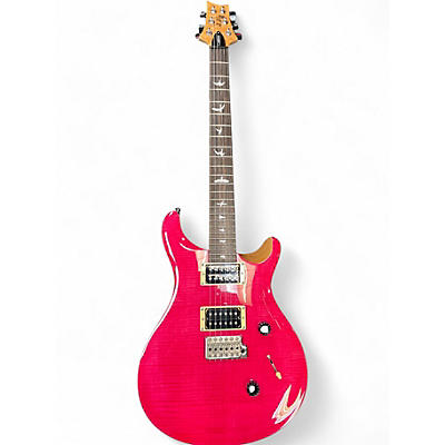 Used PRS SE Custom 24 Pink Solid Body Electric Guitar