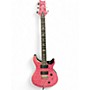 Used PRS SE Custom 24 Pink Solid Body Electric Guitar Pink