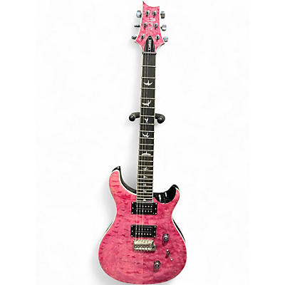Used PRS SE Custom 24 Pink Solid Body Electric Guitar
