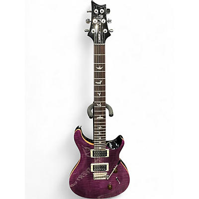 Used PRS SE Custom 24 Purple Solid Body Electric Guitar