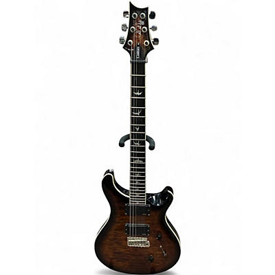 Used PRS SE Custom 24 QUILTED BLACK GOLD Solid Body Electric Guitar