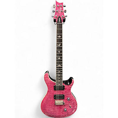 Used PRS SE Custom 24 Quilted Carve Top Violet Solid Body Electric Guitar