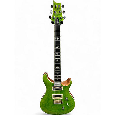 PRS Used PRS SE Custom 24 Quilted Carved Top Eriza Verde Solid Body Electric Guitar