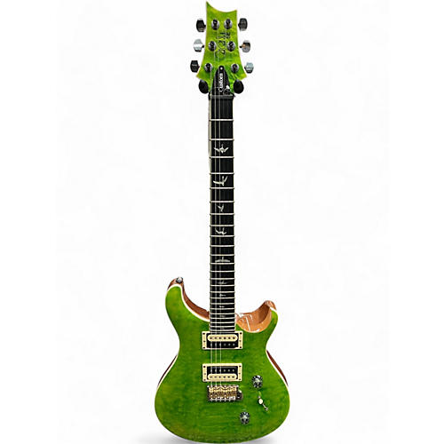 PRS Used PRS SE Custom 24 Quilted Carved Top Eriza Verde Solid Body Electric Guitar Eriza Verde