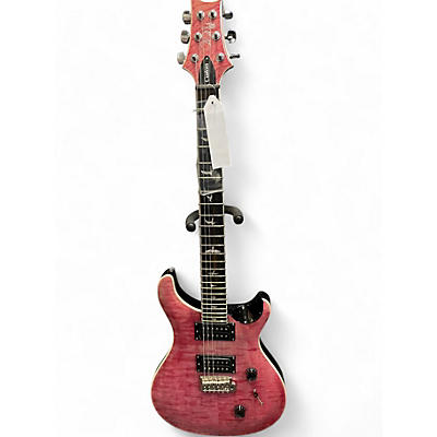 Used PRS SE Custom 24 Quilted Carved Top Violet Solid Body Electric Guitar