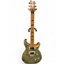 Used PRS SE Custom 24 Quilted Top With Roasted Maple Neck Trampas Green Solid Body Electric Guitar Trampas Green