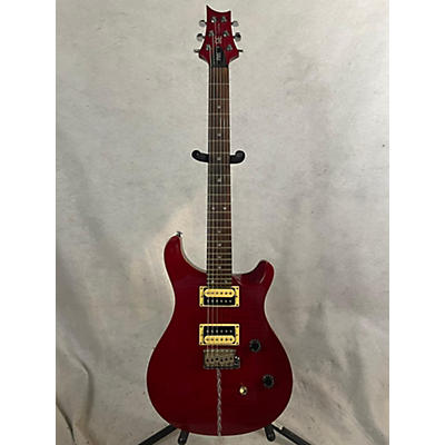 PRS Used PRS SE Custom 24 Red Flame Solid Body Electric Guitar