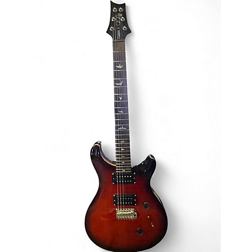 Used PRS SE Custom 24 Red to Black Fade Solid Body Electric Guitar Red to Black Fade