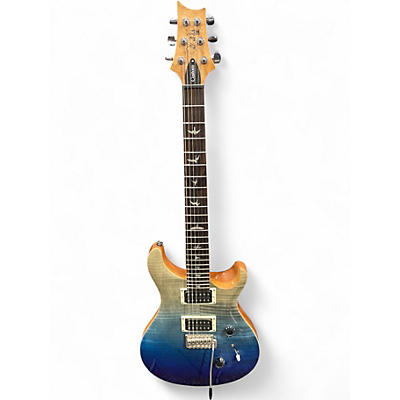 Used PRS SE Custom 24 Sapphire Blue Fade Solid Body Electric Guitar