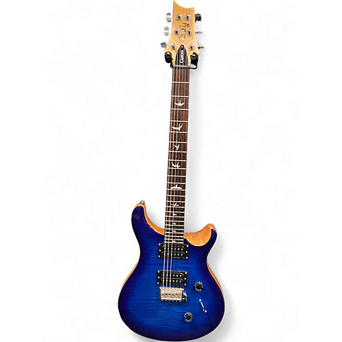 Used PRS SE Custom 24 Sapphire Blue Trans Solid Body Electric Guitar Sapphire Blue Trans