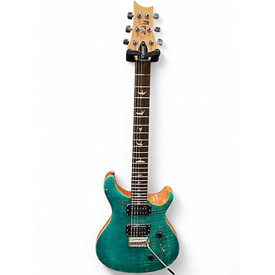 Used PRS SE Custom 24 Sapphire Blue Trans Solid Body Electric Guitar