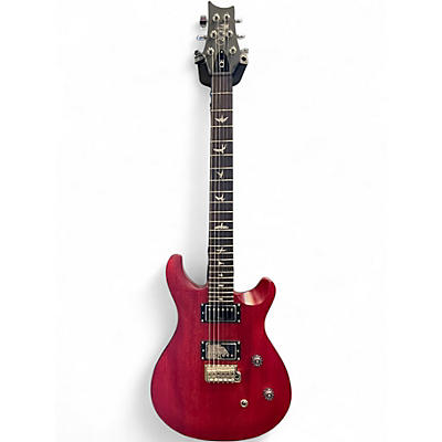 Used PRS SE Custom 24 Satin Red Solid Body Electric Guitar