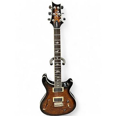 Used PRS SE Custom 24 Semi Hollow Quilted Tobacco Burst Hollow Body Electric Guitar