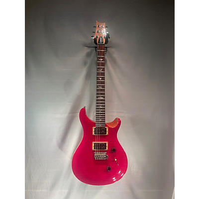 PRS Used PRS SE Custom 24 TRANS PINK Solid Body Electric Guitar