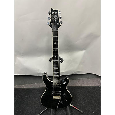 PRS Used PRS SE Custom 24 Trans Black Solid Body Electric Guitar