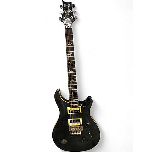 Used PRS SE Custom 24 Trans Black Solid Body Electric Guitar Trans Black