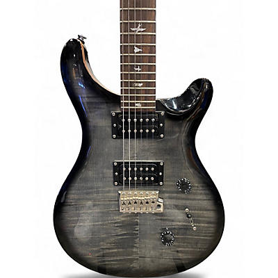 Used PRS SE Custom 24 Trans Black Solid Body Electric Guitar