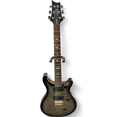 Used PRS SE Custom 24 Trans Black Solid Body Electric Guitar
