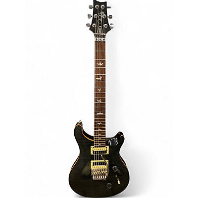 Used PRS SE Custom 24 Trans Black Solid Body Electric Guitar
