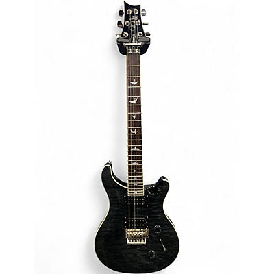 Used PRS SE Custom 24 Trans Black Solid Body Electric Guitar
