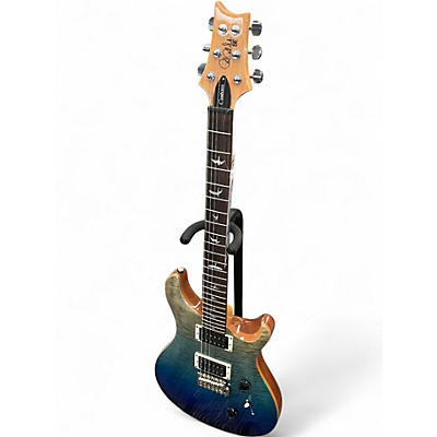 Used PRS SE Custom 24 Trans Blue Burst Solid Body Electric Guitar