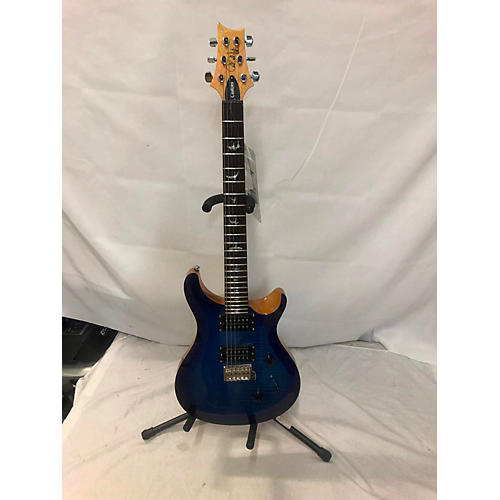 PRS Used PRS SE Custom 24 Trans Blue Solid Body Electric Guitar Trans Blue