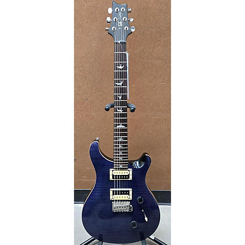 PRS Used PRS SE Custom 24 Trans Blue Solid Body Electric Guitar Trans Blue