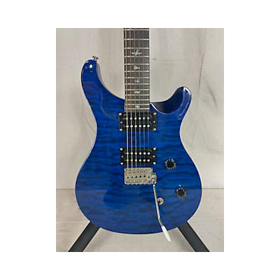 PRS Used PRS SE Custom 24 Trans Blue Solid Body Electric Guitar