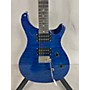 Used PRS Used PRS SE Custom 24 Trans Blue Solid Body Electric Guitar Trans Blue