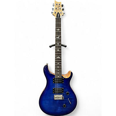 Used PRS SE Custom 24 Trans Blue Solid Body Electric Guitar