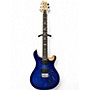 Used PRS SE Custom 24 Trans Blue Solid Body Electric Guitar Trans Blue