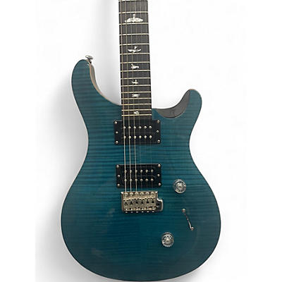 Used PRS SE Custom 24 Trans Blue Solid Body Electric Guitar