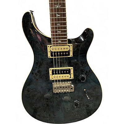 Used PRS SE Custom 24 Trans Gray Blue Solid Body Electric Guitar