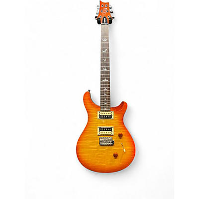 Used PRS SE Custom 24 Trans Orange Burst Solid Body Electric Guitar