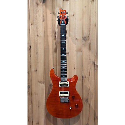 PRS Used PRS SE Custom 24 Trans Orange Solid Body Electric Guitar