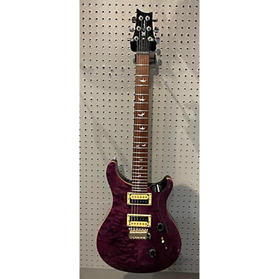 PRS Used PRS SE Custom 24 Trans Purple Solid Body Electric Guitar