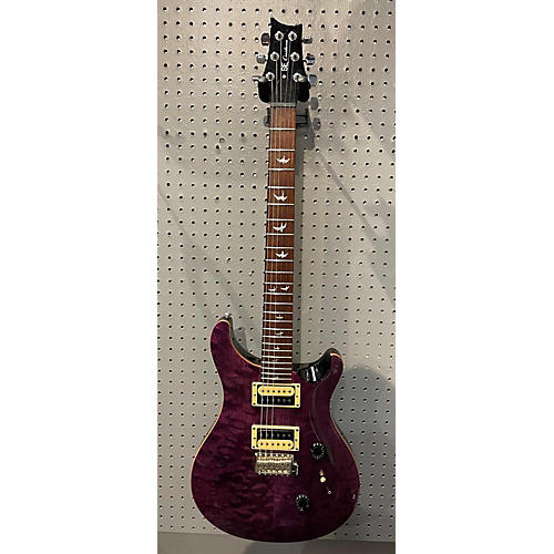 PRS Used PRS SE Custom 24 Trans Purple Solid Body Electric Guitar Trans Purple