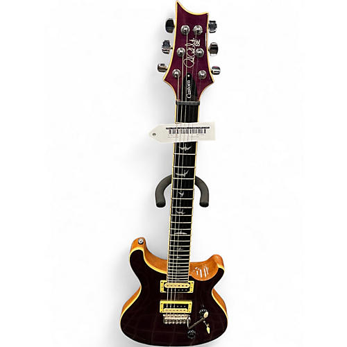 Used PRS SE Custom 24 Trans Purple Solid Body Electric Guitar Trans Purple