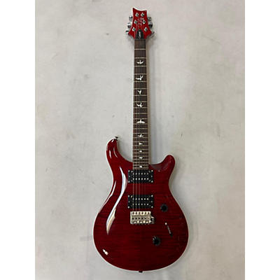 PRS Used PRS SE Custom 24 Trans Red Solid Body Electric Guitar