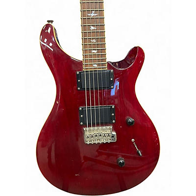 Used PRS SE Custom 24 Trans Red Solid Body Electric Guitar