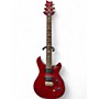 Used PRS SE Custom 24 Trans Red Solid Body Electric Guitar Trans Red