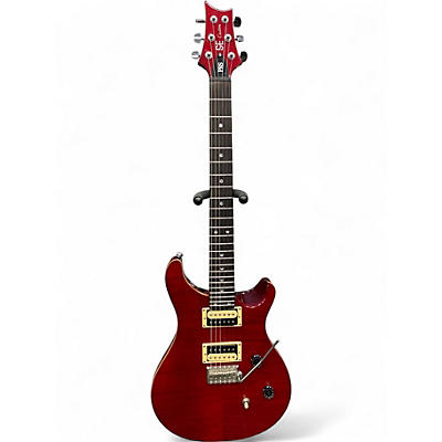 Used PRS SE Custom 24 Trans Red Solid Body Electric Guitar