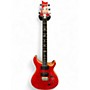Used PRS SE Custom 24 Trans Red Solid Body Electric Guitar Trans Red